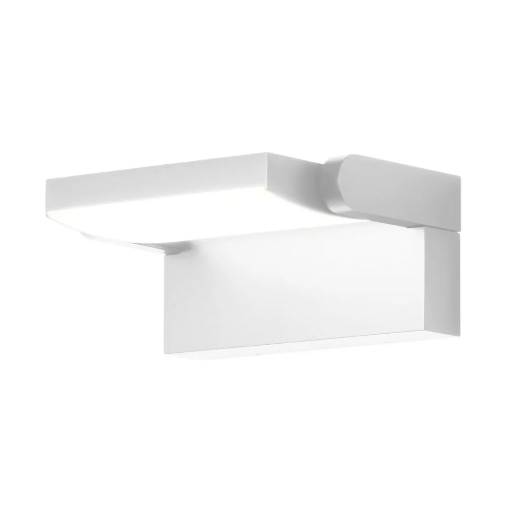 Væglamper ^ CMD LED-væglampe 9110, hvid, bredde 21 cm, metal, IP54