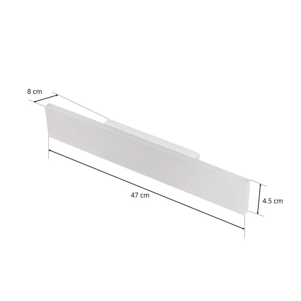 Trio Lighting Væglamper|Væglamper > LED-væglampe Concha 47 cm, hvid