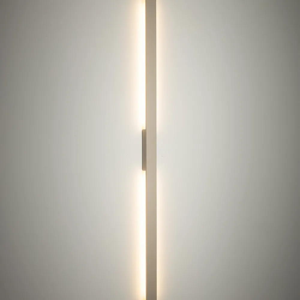 Nowodvorski Lighting Væglamper > LED-væglampe Demi L, sand, aluminium, højde 144 cm, IP54