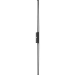 Væglamper ^ Nowodvorski Lighting LED-væglampe Demi L, sort, aluminium, højde 144 cm, IP54