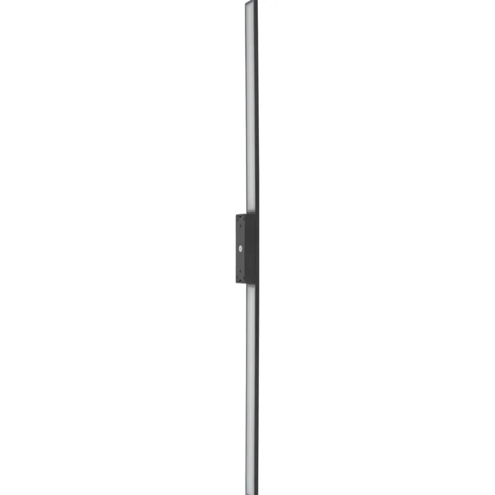 Væglamper ^ Nowodvorski Lighting LED-væglampe Demi L, sort, aluminium, højde 144 cm, IP54