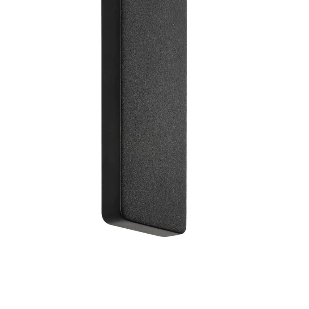 Væglamper ^ Nowodvorski Lighting LED-væglampe Demi L, sort, aluminium, højde 144 cm, IP54