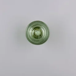 Reality Leuchten Væglamper > LED-væglampe Earl, messing/grøn, glas, Ø 15,5 cm