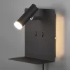 Trio Lighting Væglamper|Væglamper > LED-væglampe Element med hylde sort mat