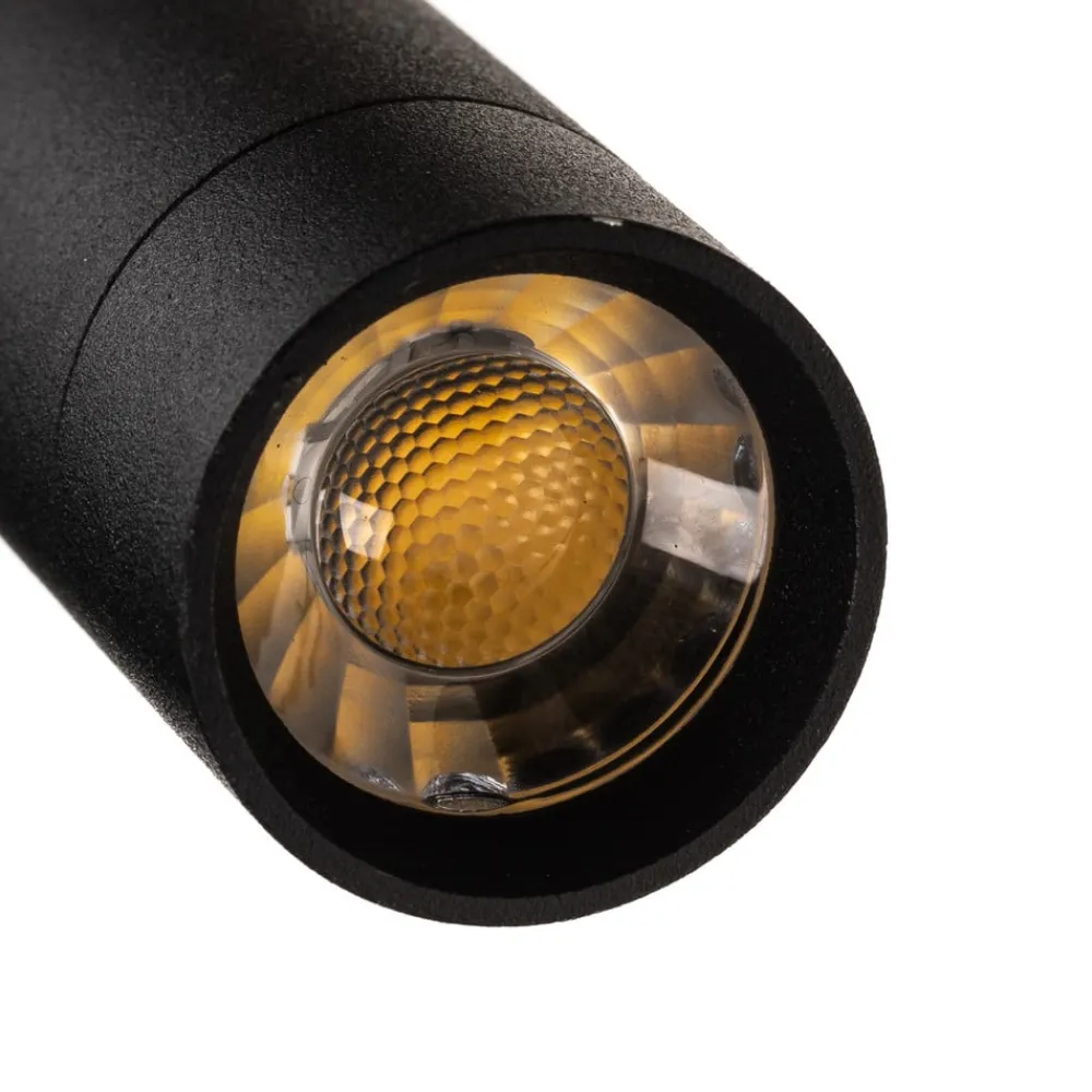 TK Lighting Væglamper > LED-væglampe Enzo kantet med afbryder, sort