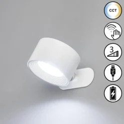FH Lighting Gang|Pendellamper > LED-væglampe Magnetics, hvid, CCT, med magnet