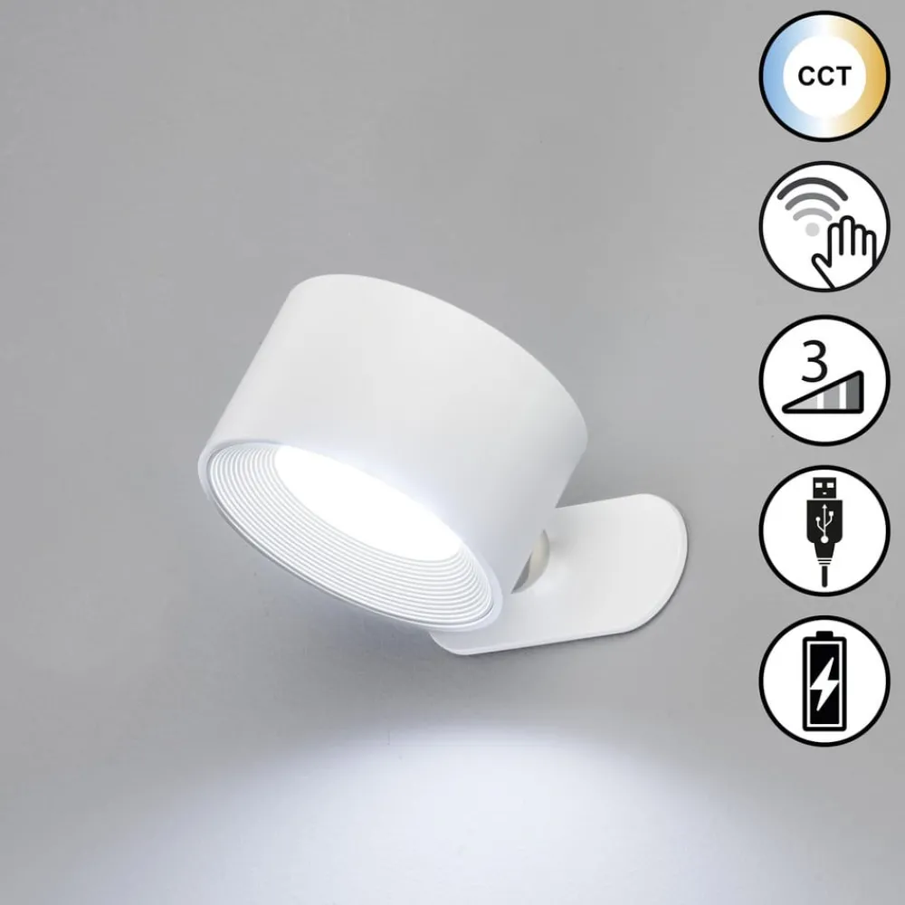 FH Lighting Gang|Pendellamper > LED-væglampe Magnetics, hvid, CCT, med magnet