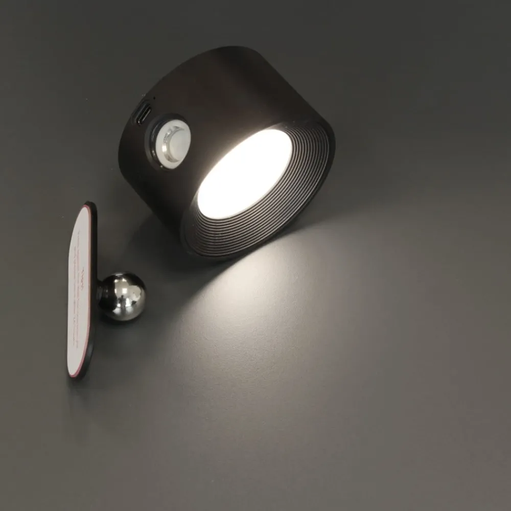 Gang|Pendellamper ^ FH Lighting LED-væglampe Magnetics, sort, CCT, med magnet