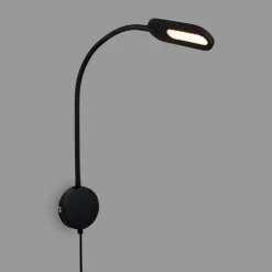 Briloner Væglamper|Væglamper > LED-væglampe 2177015 med dæmper, sort