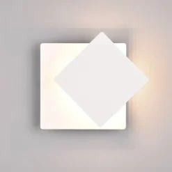 Trio Lighting Væglamper > LED-væglampe Mio, firkantet linse, mat hvid, indirekte