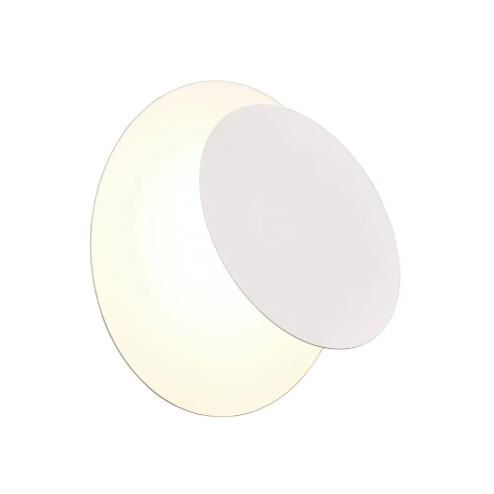 Væglamper ^ Trio Lighting LED-væglampe Mio, rund linse, mat hvid, indirekte