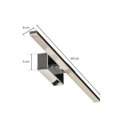 MCJ Væglamper > LED-væglampe Miroir 60 cm krom 4000K