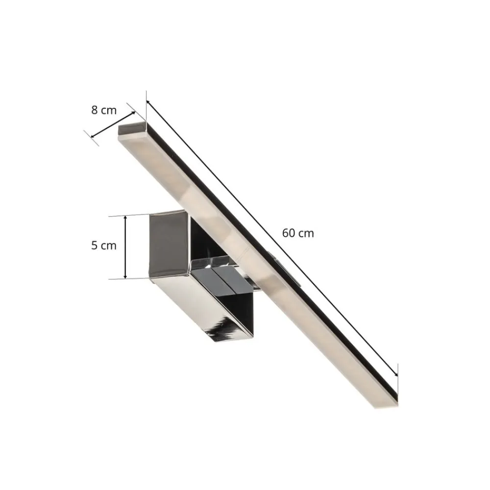 MCJ Væglamper > LED-væglampe Miroir 60 cm krom 4000K