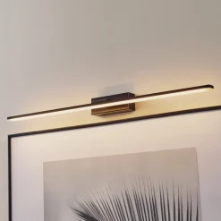 Gang|Pendellamper ^ MCJ LED-væglampe Miroir 80 cm sort 3000K