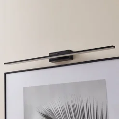 Gang|Pendellamper ^ MCJ LED-væglampe Miroir 80 cm sort 3000K