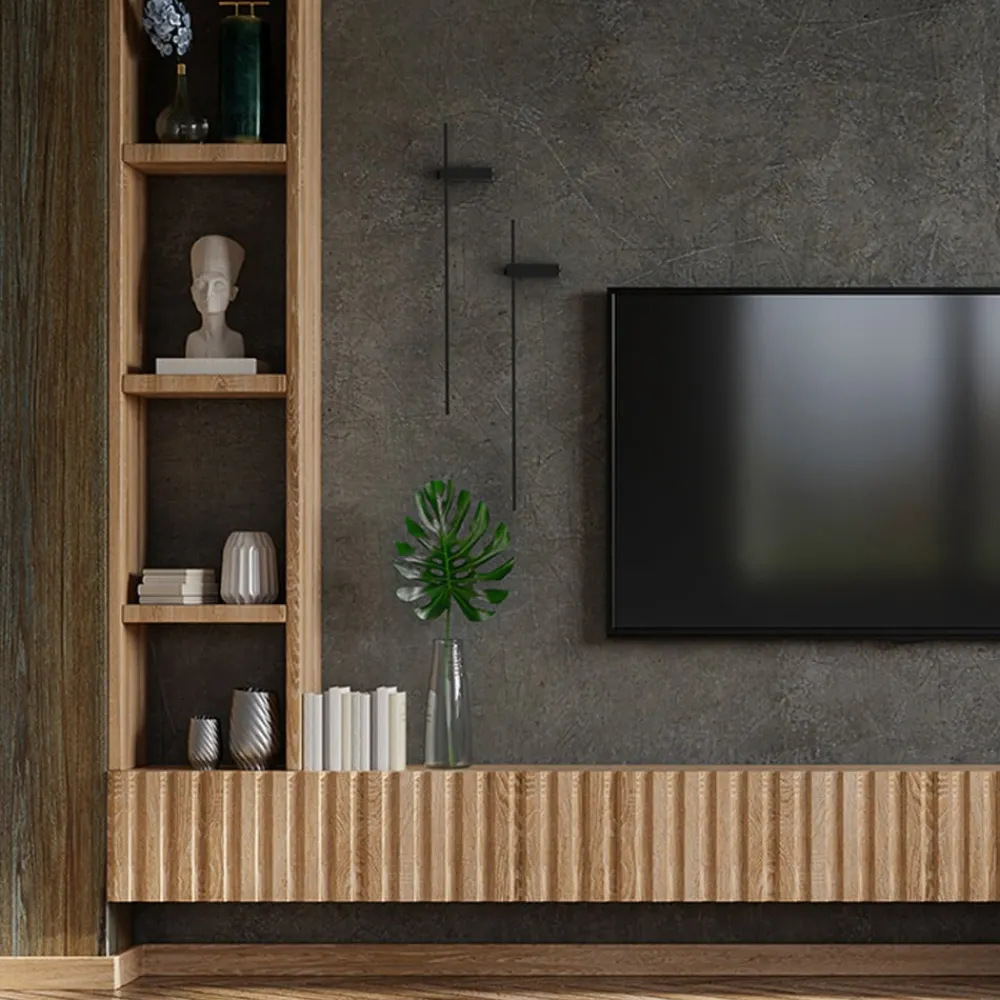 Væglamper|Væglamper ^ Nowodvorski Lighting LED-væglampe Motive L, 120 cm bred, sort, metal
