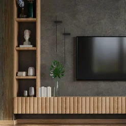 Nowodvorski Lighting Væglamper|Væglamper > LED-væglampe Motive M, 80 cm bred, sort, metal