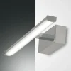 Væg- Og Spejllamper ^ Fabas Luce LED-væglampe Nala, krom, bredde 30 cm
