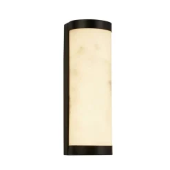 Searchlight Væg- Og Spejllamper > LED-væglampe Nile, højde 36 cm, sort, stål, IP44