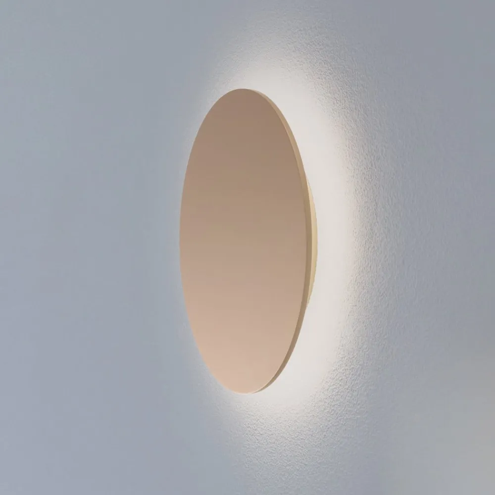 Gang|Pendellamper ^ Argon LED-væglampe Orios Plus, guld, Ø 30 cm, stål