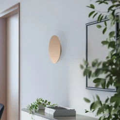 Gang|Pendellamper ^ Argon LED-væglampe Orios Plus, guld, Ø 30 cm, stål