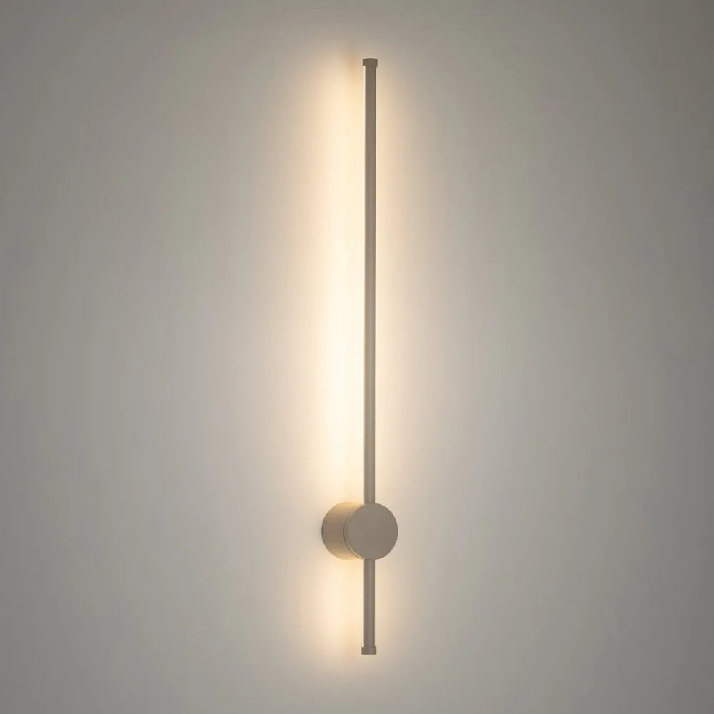 Nowodvorski Lighting Væglamper > LED-væglampe Orla M, sand, aluminium, højde 97 cm