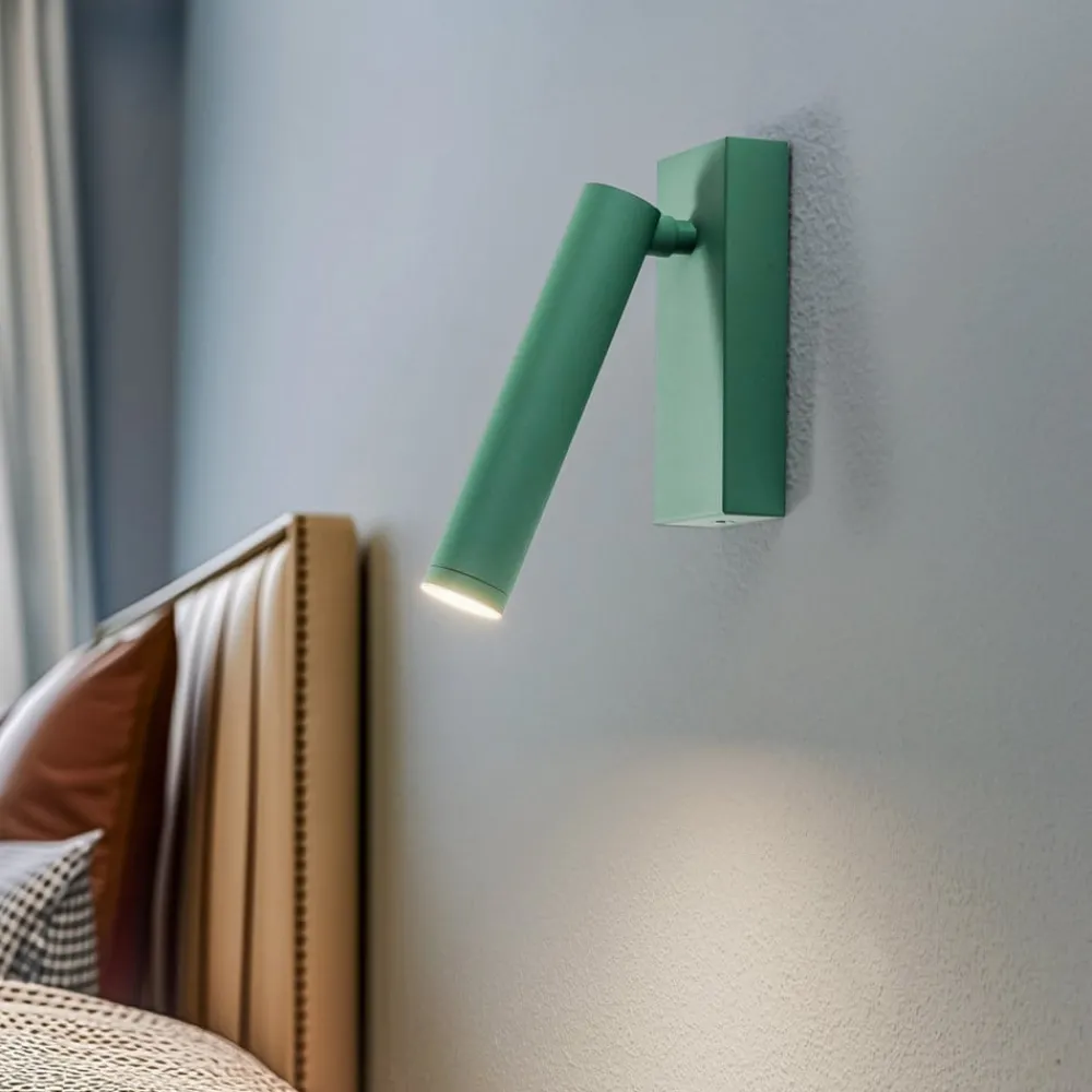 Argon Væglamper > LED-væglampe Rulo, grøn, stål, 3000 K