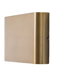 Væglamper ^ Nowodvorski Lighting LED-væglampe Semi M, aluminium, guld, længde 17,5 cm