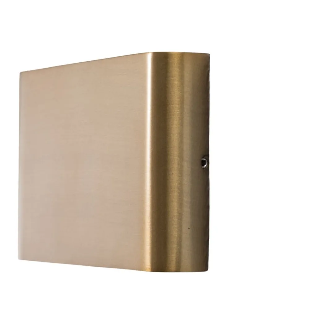 Væglamper ^ Nowodvorski Lighting LED-væglampe Semi M, aluminium, guld, længde 17,5 cm