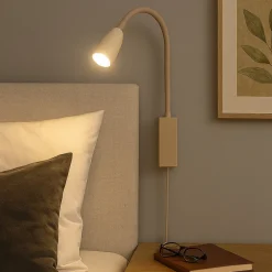 FISCHER & HONSEL Væglamper > LED-væglampe Sten, sandfarvet, højde 61 cm Gestestyring