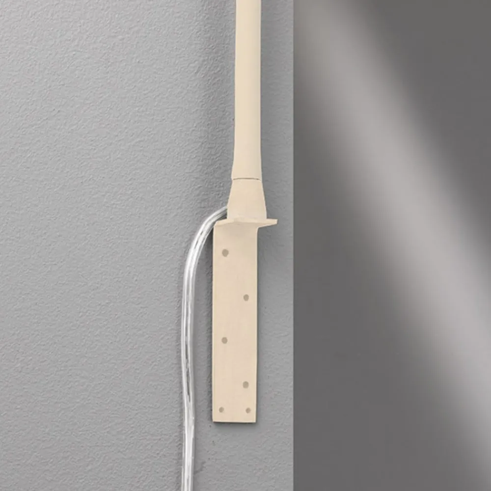 FISCHER & HONSEL Væglamper > LED-væglampe Sten, sandfarvet, højde 61 cm Gestestyring
