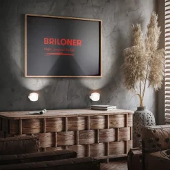 Briloner Væglamper|Væglamper > LED-væglampe Tari, hvid, CCT, touchdæmper, USB