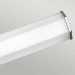 Væg- Og Spejllamper ^ Quintiesse LED-væglampe til badeværelset Facet Dual, krom, 2 lyskilder, bredde 66 cm