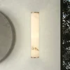 Searchlight Væg- Og Spejllamper > LED-væglampe til badeværelset Wales, guld/marmoreret, 35 cm stål/harpiks