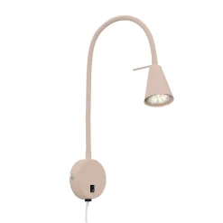 Briloner Væglamper|Væglamper > LED-væglampe Tusa, beige, metal, 45 cm, fleksibel arm, GU10