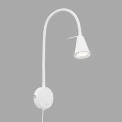 Væglamper|Væglamper ^ Briloner LED-væglampe Tusa, hvid, metal, 45 cm, fleksibel arm