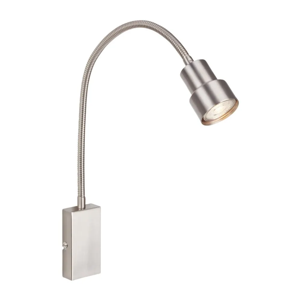 Væglamper ^ Briloner LED-væglampe Tusi med fleksibel arm, nikkel
