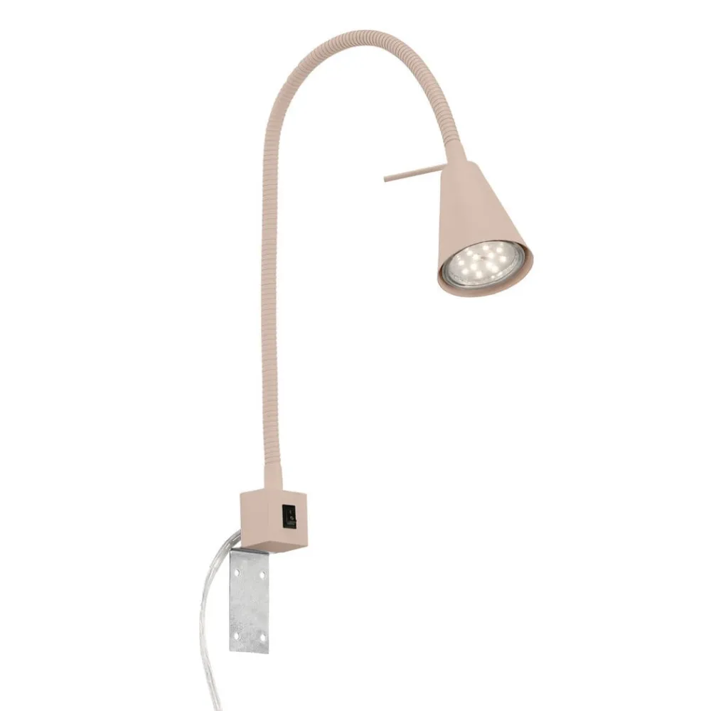 Underskabsbelysning ^ Briloner LED-væglampe Tuso, beige, sengemontering, metal, fleksibel arm