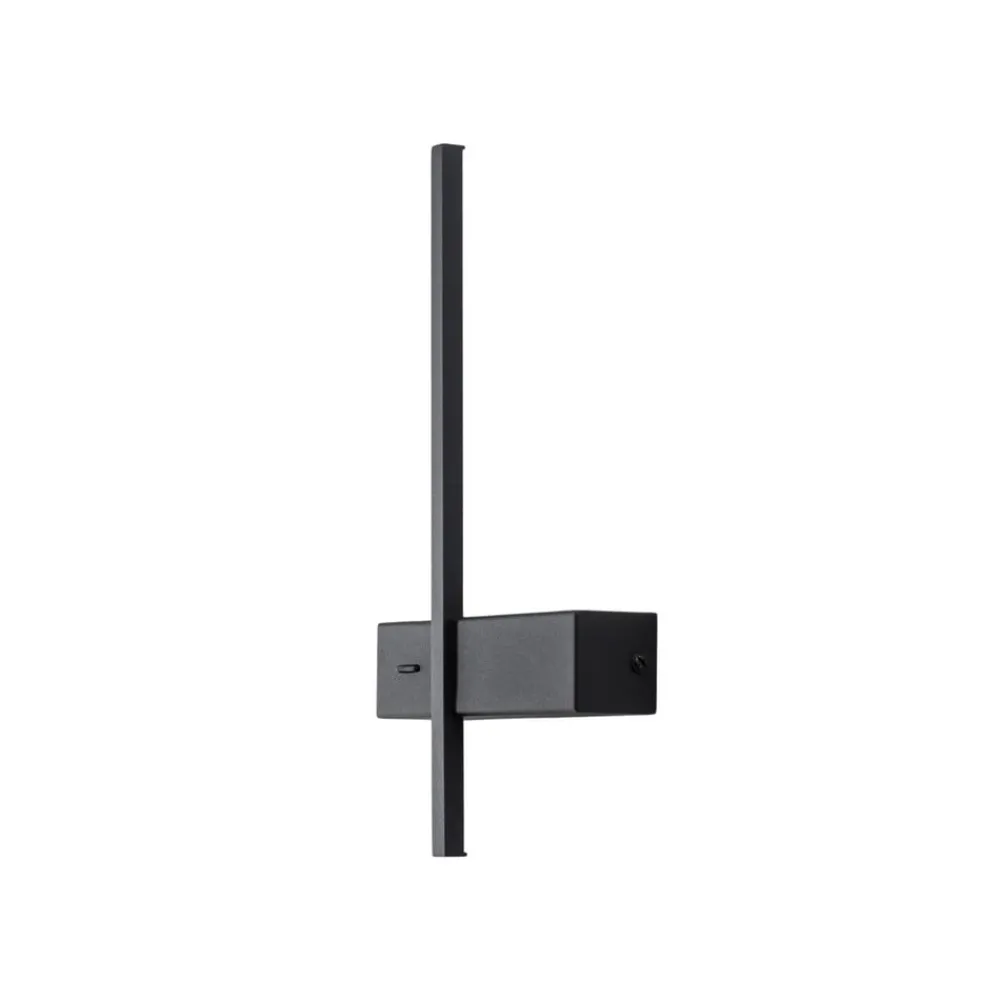 Milagro Lighting Væglamper > LED-væglampe Vision, højde 30 cm, metal, sort, 3.000 K