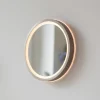 Paul Neuhaus Møbel Og Interiør > LED-vægspegel VIDRO, bronze, Ø 26 cm, powerbank, afbryder
