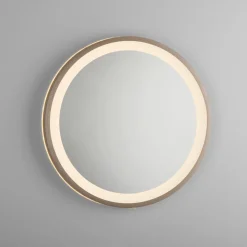 Paul Neuhaus Møbel Og Interiør > LED-vægspegel VIDRO, bronze, Ø 36 cm, powerbank, afbryder