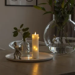 Konstsmide Christmas Julepynt|Led Stearinlys > LED-vokslys creme lys farve rav 17,8 cm