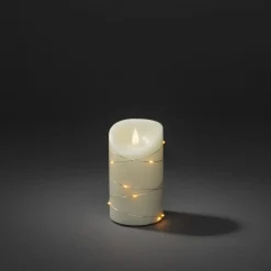 Konstsmide Christmas Julepynt|Led Stearinlys > LED-vokslys creme Lysfarve rav Højde13cm