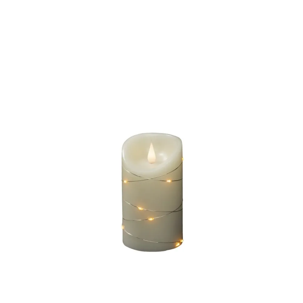 Konstsmide Christmas Julepynt|Led Stearinlys > LED-vokslys hvid Lysfarve varm hvid 17,8 cm
