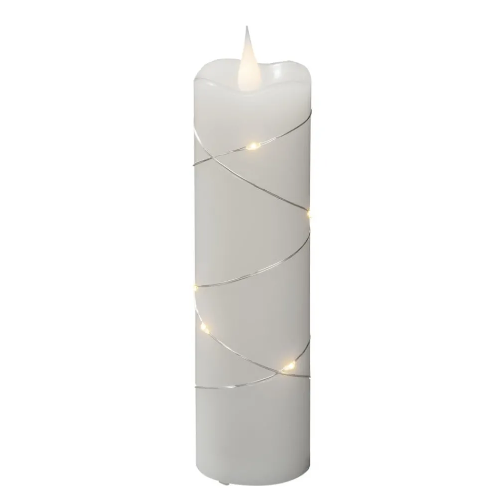 Konstsmide Christmas Julepynt|Led Stearinlys > LED-vokslys hvid Lysfarve varm hvid 17,8 cm