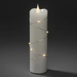 Konstsmide Christmas Julepynt|Led Stearinlys > LED-vokslys hvid Lysfarve varm hvid 17,8 cm