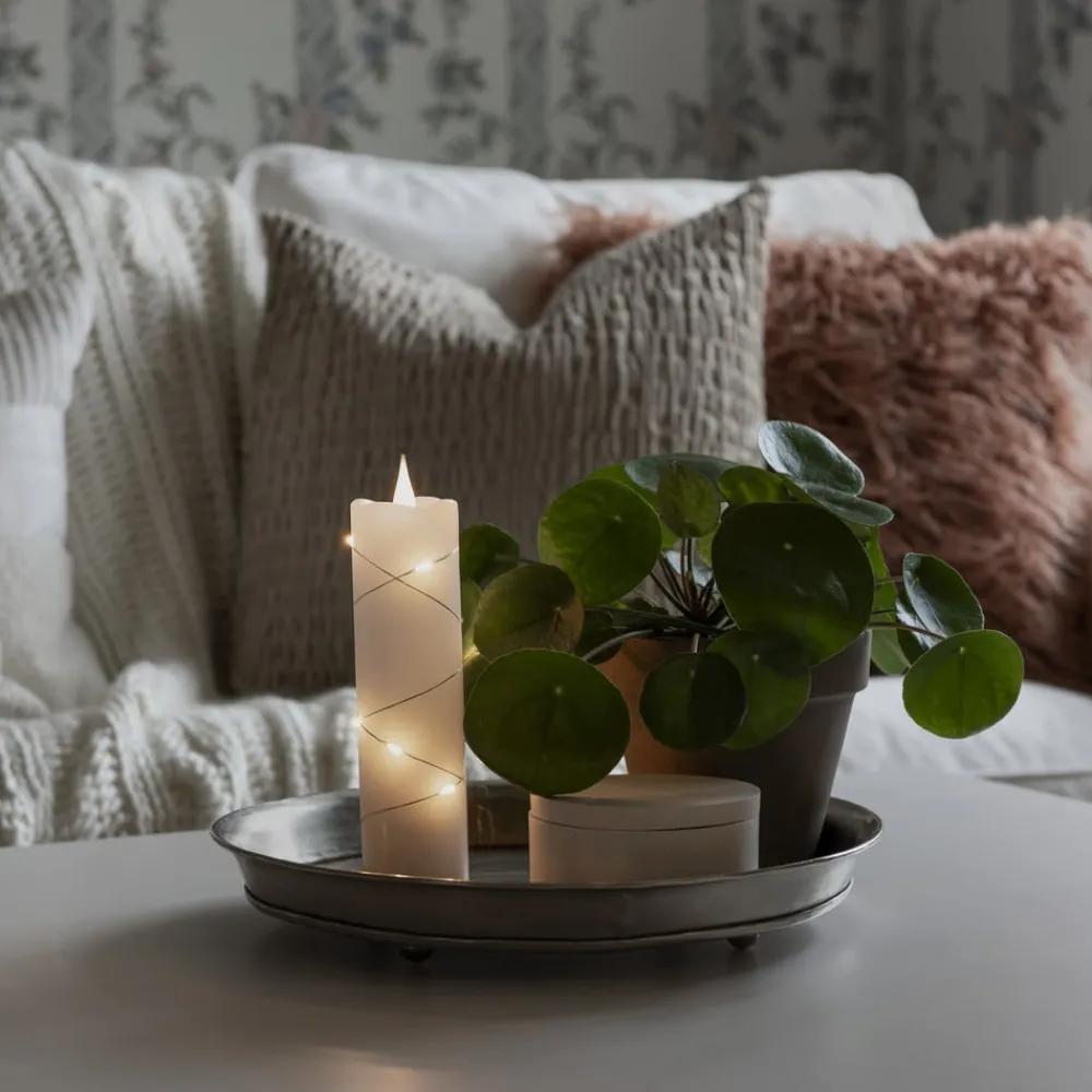 Konstsmide Christmas Julepynt|Led Stearinlys > LED-vokslys hvid Lysfarve varm hvid 17,8 cm