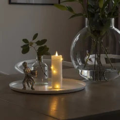 Konstsmide Christmas Julepynt|Led Stearinlys > LED-vokslys hvid Lysfarve varm hvid 12,7 cm