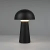 Reality Leuchten Dekorationsbelysning|Terrassebelysning > Lennon LED-bordlampe, IP44, batteri, Touchdim sort