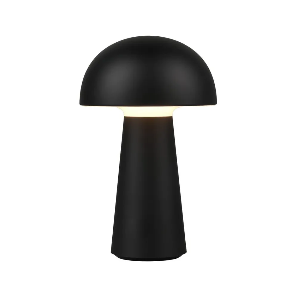 Reality Leuchten Dekorationsbelysning|Terrassebelysning > Lennon LED-bordlampe, IP44, batteri, Touchdim sort